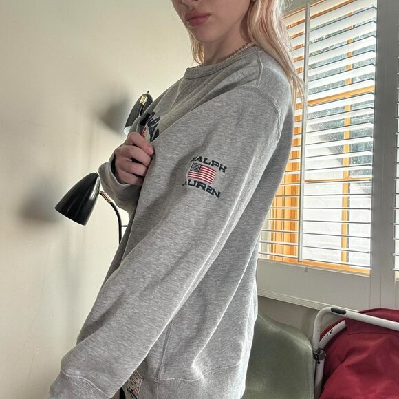 Vintage Ralph Lauren Polo Jeans Co. Sweatshirt – Grey (M) - Picture 5 of 7